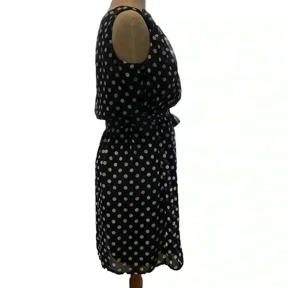 SOHO APPAREL LTD, Size 8 Blue with White Polka Dot Great Quality Great Condition - Picture 3 of 8